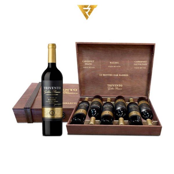 Cofre Trivento Golden Reserve Malbec Mix x6 Botellas 750cc