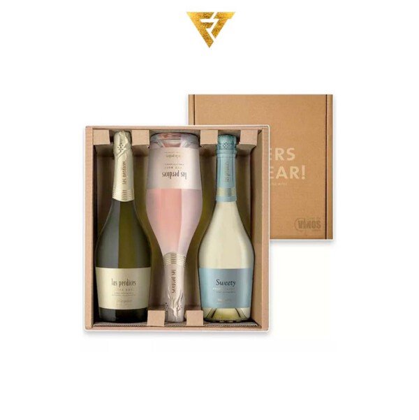 Estuche Champagne Las Perdices Mix x3 Botellas 750cc