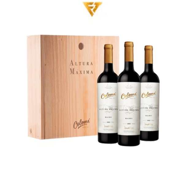 Estuche Colome Terruño Malbec x3 Botellas 750cc