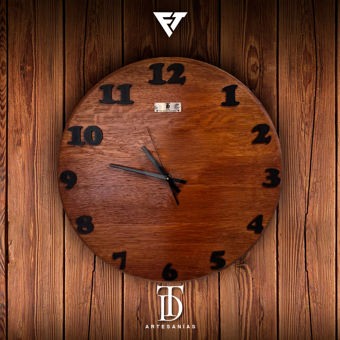 Relojes simples roble
